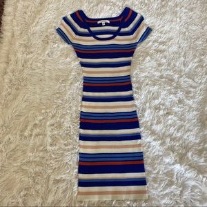 💖NWOT Multicolor Striped Ribbed Dress Size Medium